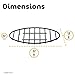 GOURMEX Black, Oval Oven Roasting Rack with Integrated Feet | Ideal for Cooking, Baking, Roasting, Cooling and Grilling | Non-Stick Coating, PTFE Free | Oven and Dishwasher Safe Rack (6 x 9