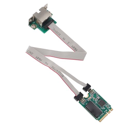 RTL8111H M.2 A E Ethernet Network Card, M.2 A E to RTL8111F Ethernet Server Network Adapter, 1000/100Mbps RJ45 Port, for Win 7/8/8.1/10 for Server 2008/2012/2016