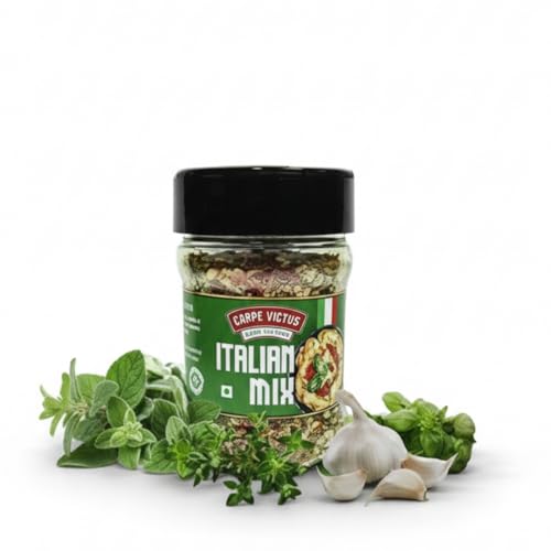 Image of Carpe Victus Italian Seasoning Mixed Herbs 80gm | Pasta & Pizza Seasoning | Oregano-Based Herb Blend for Italian Cooking