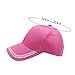 Shiny Rhinestone Brim Baseball Cap for Women Girls Bling Hats Sparkle Ponycap Trucker Hat Summer Outdoors Sun Cap Hot Pink