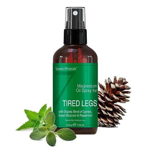 Magnesium Oil Spray for Leg Cramps - Powerful USA Made Magnesium Oil Blend with Organic Essential Oils (Cypress, Sweet Marjoram and Peppermint) - Free Ebook Included (4 fl oz)