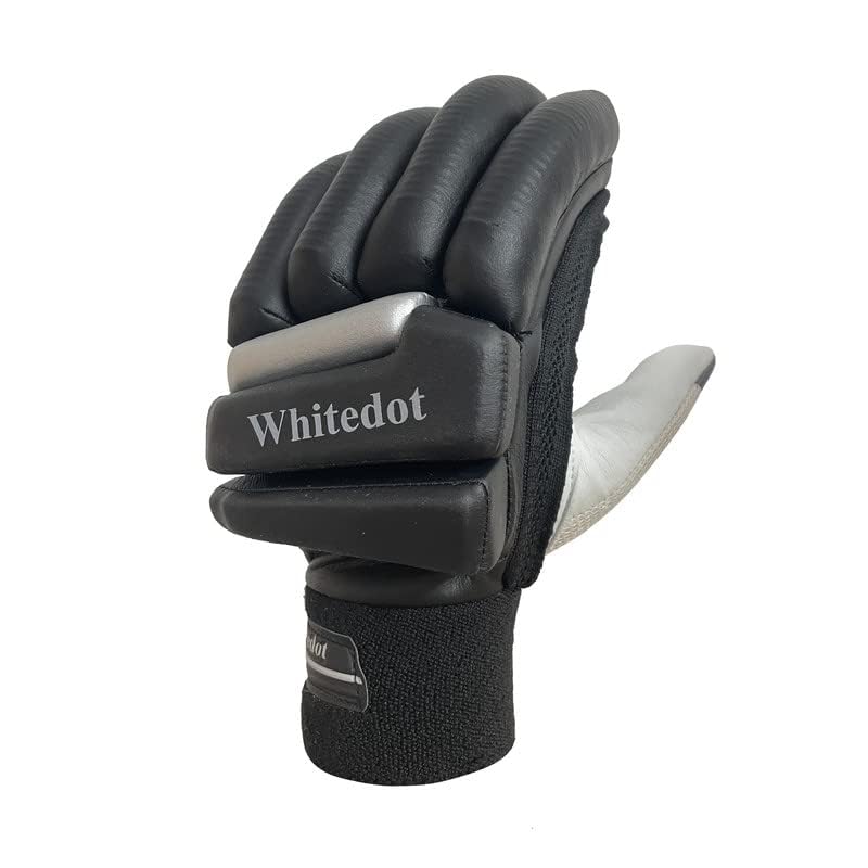 Image of Whitedot Citadel Cricket Batting Gloves||Suitable for Mens|Adult|Large Left Hand||Black