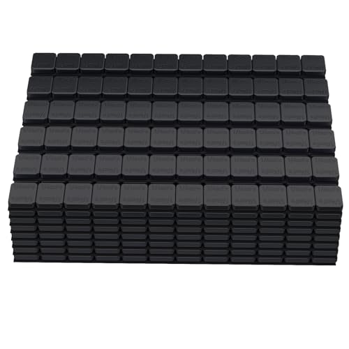 MIKKUPPA - Pesas de rueda negras - 1/4 oz, 2.5 oz (576 piezas, 160 onzas/caja) de perfil bajo, fácil de...