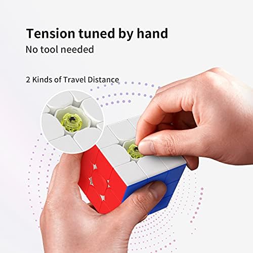 GAN 11 Air, 3x3 Speed Puzzle Cube Gans Puzzle Magic Cube Toy No Magnets Stickerless Cube Frosted Surface(Primary Internal)