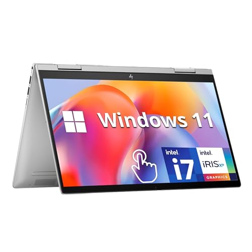 HP Envy x360 2-in-1 14″ FHD Touchscreen Laptop, Intel Core i7-1355U, 16GB RAM, 1TB SSD, Backlit Keyboard, 5MP Camera, Fingerprint Reader, Wi-Fi 6E, Win 11, Silver
