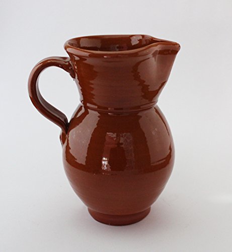JARRA DE BARRO CON ASA 1.5 LITROS.
