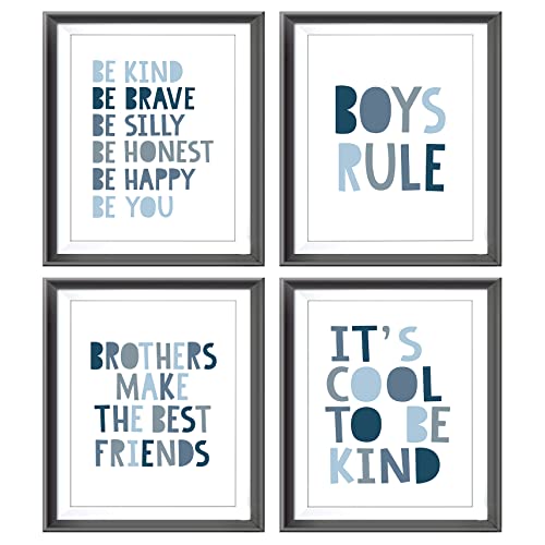 Brothers Make The Best Friends Boys Rules Affirmations Poster Prints...