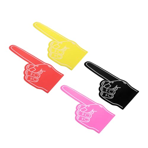 Mousse doigt géant EVA PATIKIL 4 pcs | Main en mousse sport pour match de basket