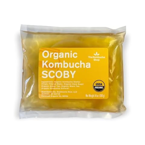 Organic SCOBY Kombucha Starter Kit - 100% Guaranteed to Brew - Fresh, Live Culture with Starter Liquid - The Kombucha Shop Cover
