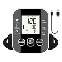 Blutdruckmessgerät Oberarm mit großem LCD-Display, Intelligentes Automatisches Blutdruckmessgeräte mit Sprachausgabe, verstellbare Manschette (22-36 cm), 2 x 99 Speicher, für den Heimgebrauch