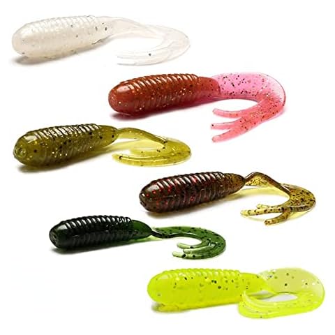 East Rain 6cm Fork Roll-Tail Grubs Cover