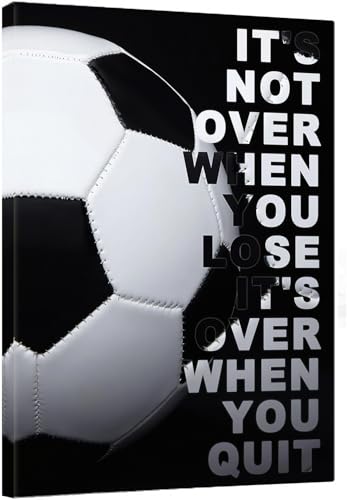 Dafun Art Soccer Motivational Canvas Print Inspirational Wall Art 20"x16"