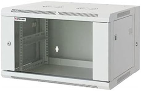 Intellinet Network Cabinet, Wall Mount (Standard), 6U, 300 mm Deep, Black, Assembled, Max 60 kg, Metal & Glass Door, Back Panel, Removeable Sides, Suitable also for use on a desk or floor, 10 Inch