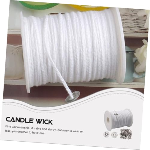 Mechas de algodón para velas sin humo 61m kit aromaterapia miniatura 4