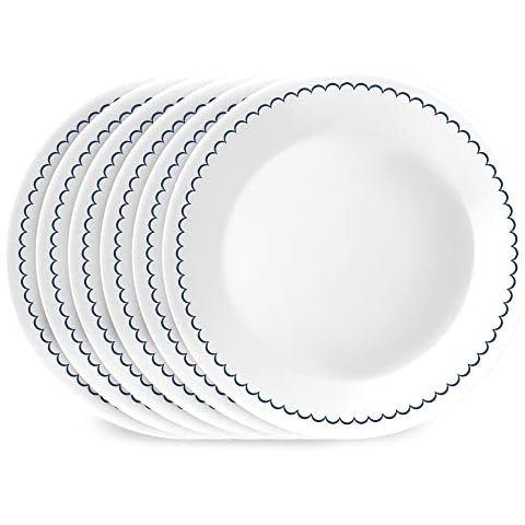Corelle 6-Piece 8.5" Lunch Round Plates Cover