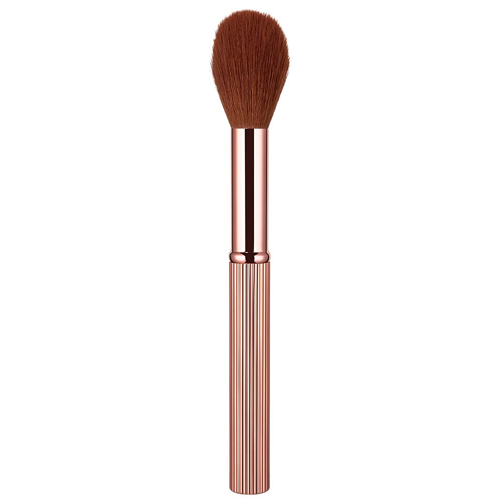 Anmor Blush Brush, Premium Rose Gold Blush Bronzer Brush for Even Application, Professional Soft Facial Blushing Cosmetic Tool, Upgraded Aluminum Tube Handle and Nano-Fiber : Beauty & Personal Care