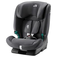 BRITAX RÖMER Kindersitz EVOLVAFIX, mit ISOFIX, für Kinder von 76-150 cm (i-Size), 15 Monate - 12 Jahre, Midnight Grey – Ansicht 1