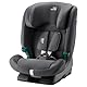 BRITAX RÖMER Kindersitz EVOLVAFIX, mit ISOFIX, für Kinder von 76-150 cm (i-Size), 15 Monate - 12 Jahre, Midnight Grey