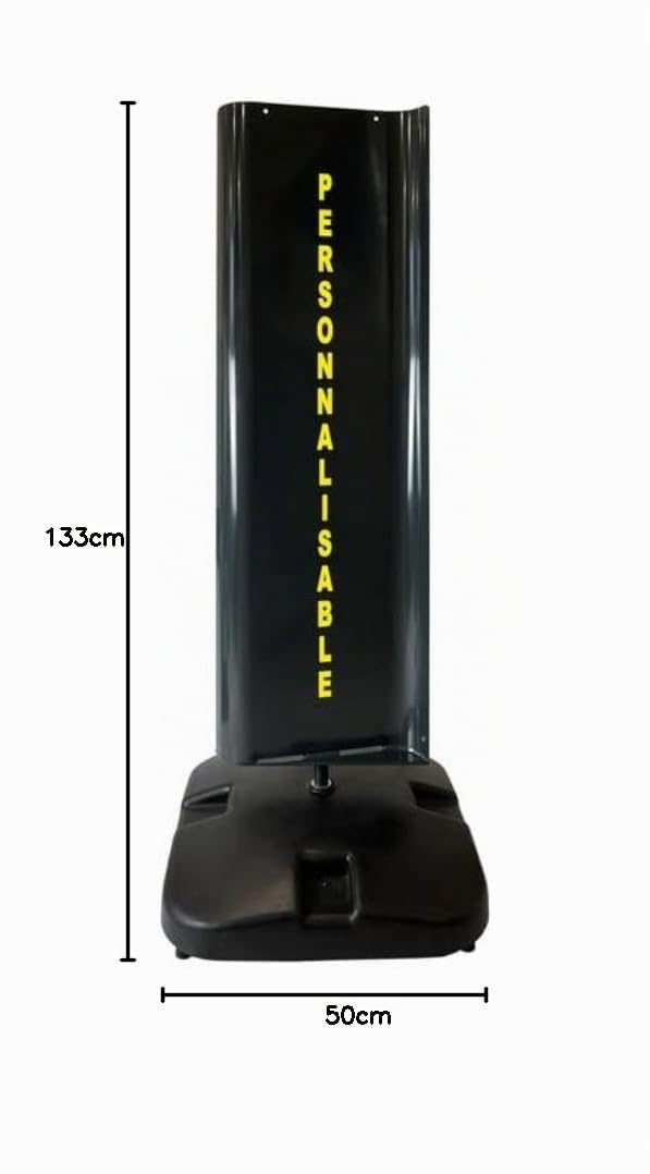 Panneau rotatif personnalisé double face "OUVERT" de dimensions 133 x 50 cm