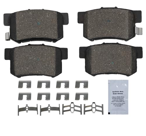 Image of HUSCH D537 Rear Ceramic Brake Pads Kit Fit For Acura CL 1997-1999, For ILX 2013-2022, For Integra 1997-1998, For Acura RSX 2002-2006, For Honda Accord 1991-2007, For Civic 2008-2015