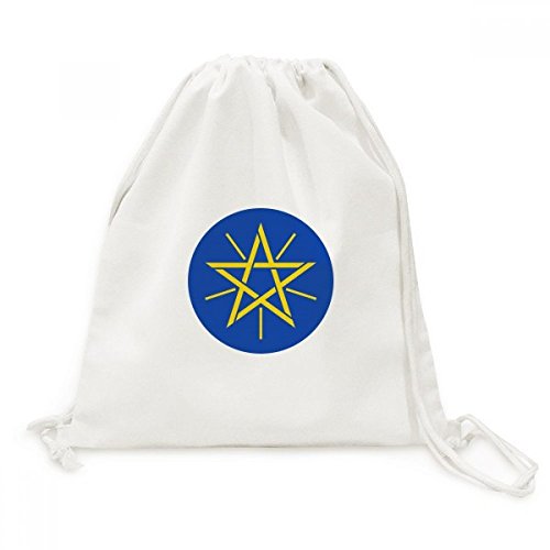 Sac cordon Éthiopie sac à dos toile voyage Afrique bagage léger