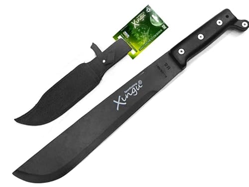 Facão Xingu de Alta Performance, Lâmina de Aço Carbono 32 cm, Cabo Ergonômico, Bainha de Nylon