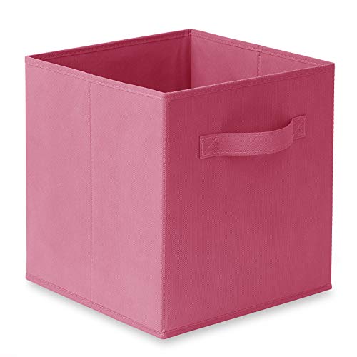 Casafield Set of 6 Collapsible Fabric Cube Storage Bins, Hot Pink - 11" Foldable Cloth Baskets for Shelves, Cubby Organizers & More by Casafield - Used condition - Image 2