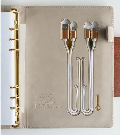 Image of NOW & IEVER Wireless charge Smart Premium Brown diary with 16GB Pendrive with Refillable Sheets, for Charging iOS Phone, Type-C and Android Charging