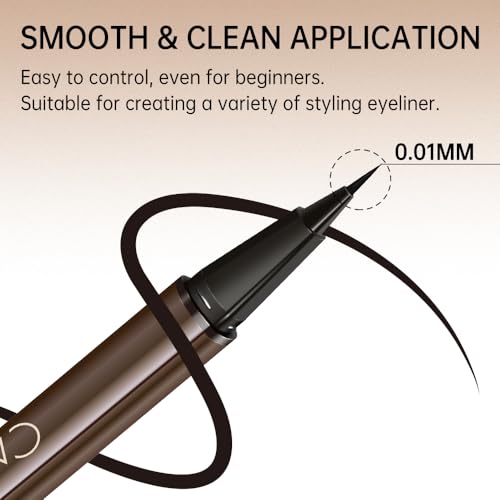 Delineador líquido Catkin ultrafino negro resistente al agua miniatura 6