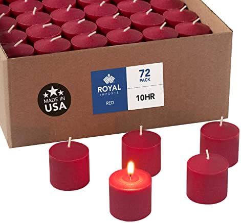Light In The Dark White Votive Candles - Box Of 72 Unscented Candles 10 Hour Burn Time Bulk Candles For Weddings Parties Spas And Decorations Light In The Dark Litd V1072p