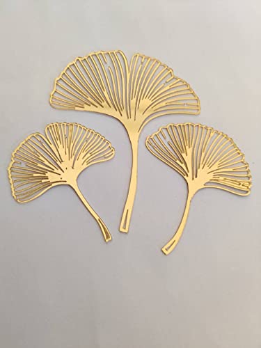 Image of Homebakers Mart leaf Cake Topper, Cake Decorations Party Decorations Single Side, Cake Topper 5 Inch (Leaf Cake Topper-Gold) (5)