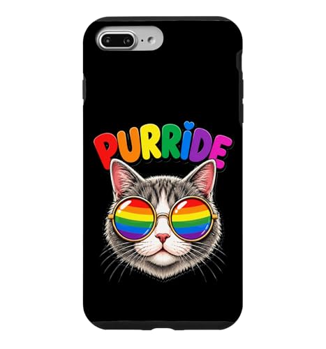 Purride �t�@�j�[�L���b�g LGBTQ �v���C�h ���C���{�[ �t���b�O �q�L����� �X�}�z�P�[�X iPhone 7 Plus/8 Plus �p