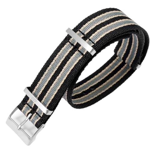 Bracelet de rechange en toile nylon 20mm pour un style aventurier chic au quotidien