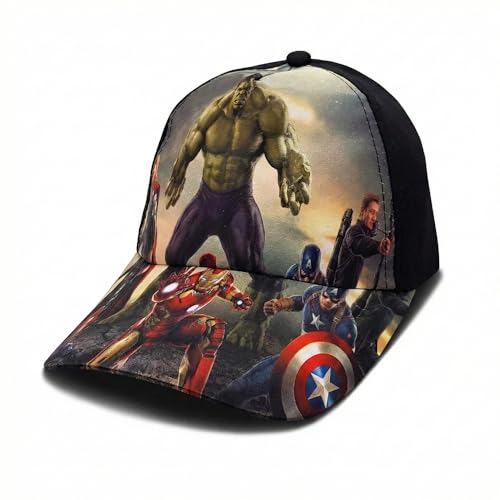 Image of VRITRAZ Printed Kids Baseball Cap for Boys & Girls | Multiple Design Patterns | Casual Cap (4-10 Years)