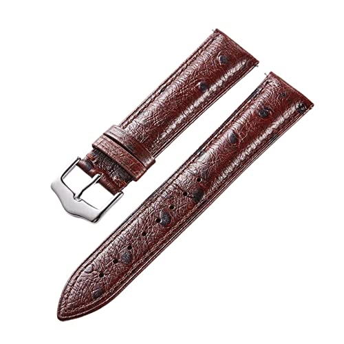 Watch Strap Ostrich Pattern Genuine Leather 18-24mm Cowhide Quick Release Strap Watch Accessories