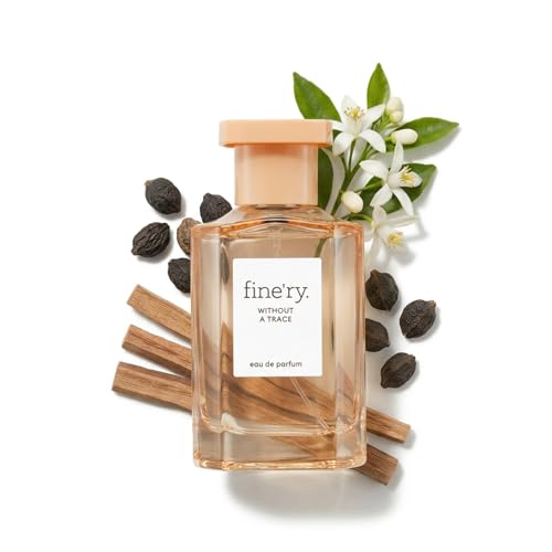 Fine'ry Floral Skin Musk Eau de Parfum - Without a Trace Long-Lasting Perfume for Women - Orange Neroli Blossom, Cedarwood &amp; Suede Musk - Full Size Hair &amp; Body Fragrance Gift for Her (60mL)