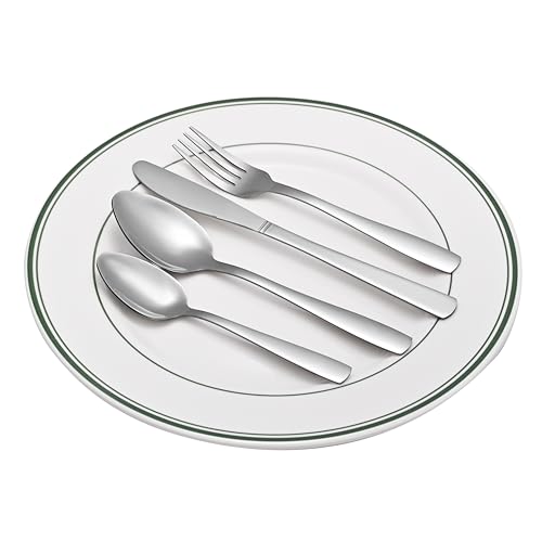 Miniatura 9 de Juego De Cubiertos De Acero Inoxidable De 16 Piezas -Otto Koning Hannover- Pulido Brillante. Cubertería Para 4 Personas. Set Con Cuchara Cuchillo Y Tenedor, Diseño Sencillo. Apto Para Lavavajillas