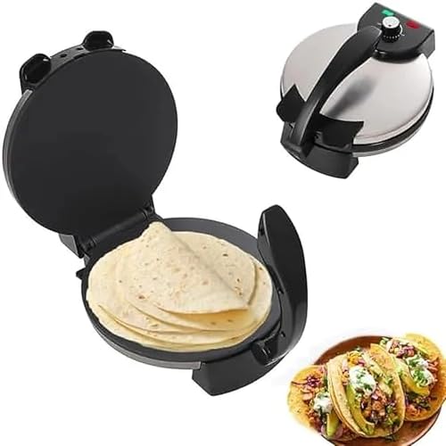Automatic Electric Roti Maker Machine - Double-Sided Heating with Adjustable Temperature for Quick Homemade Flatbreads