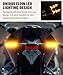 RACOONA 4PCS Motorcycle Turn Signals,Motorcycle Blinkers,Car Accessories Motorcycle Indicators Flowing Turn Signal Lights,Y Shape 12V 12 LED Bulbs Daytime Running Lights for Motorbike Scooter Off Road