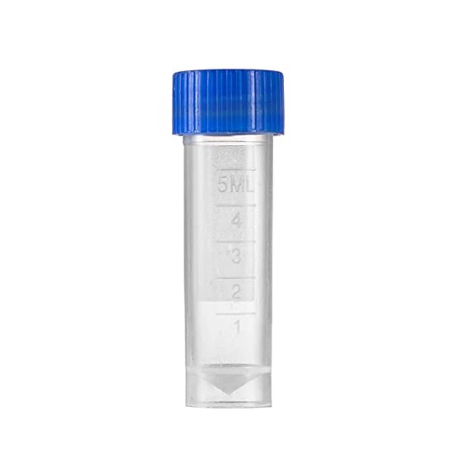 EDVTK35 400Pcs 5Ml Plastic Graduated Vial Storage Container Test Tubes With Screw Caps