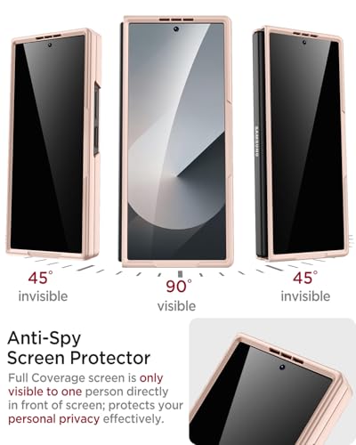 Funda rígida Samsung Z Fold 5 Miimall con cristal privacidad y acabado premium delgado 4