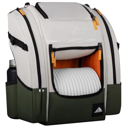 Axiom Discs Voyager Lite Backpack Disc Golf Bag (Beige/Olive)