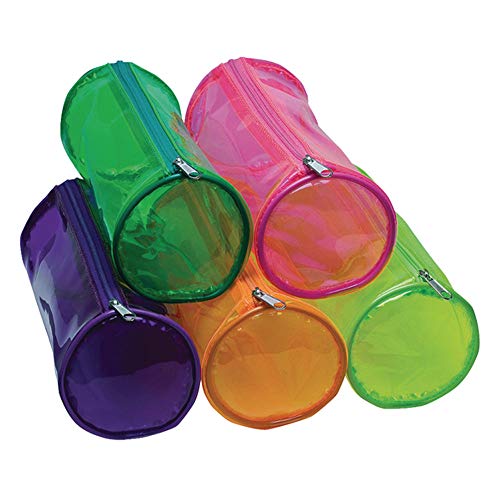 Clear Cylinder Tinted Pencil Case (Pack of 12) 301853