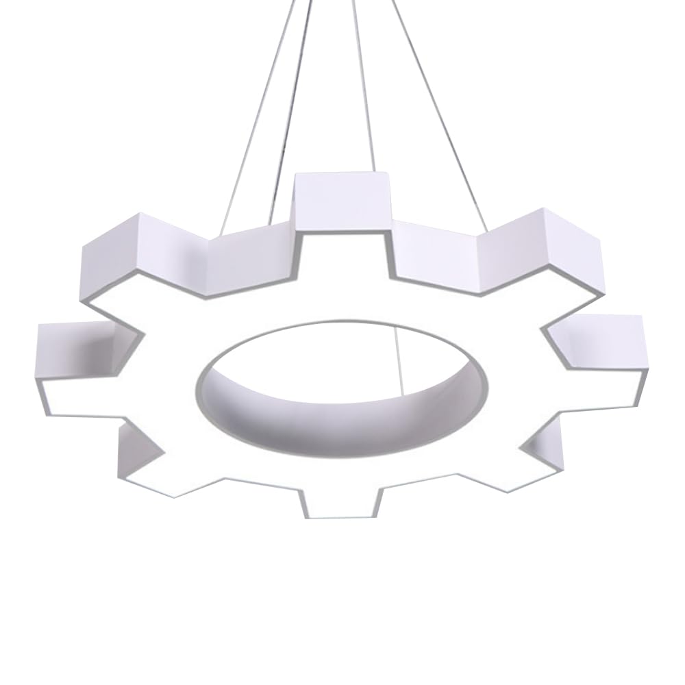 Lustre rond en aluminium au style nordique pour illuminer votre salon