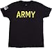 Ann Arbor T-shirt Co. Kid's Army PT Style Shirt | U.S. Military Physical Training Infantry Child Boy Girl T-Shirt - Black, Large