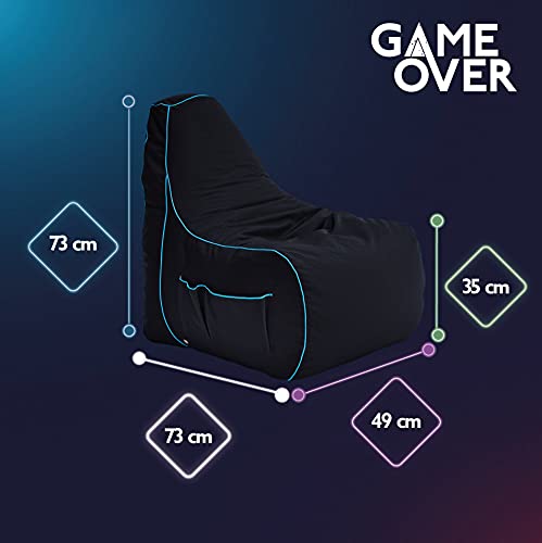 Game Over Mini Sedia a Sacco da Gaming Bean Bag