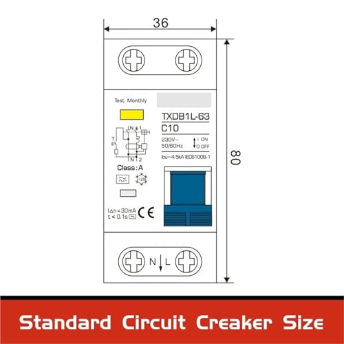 Disjoncteur différentiel 110V 16A pour éviter les surcharges électriques - 3