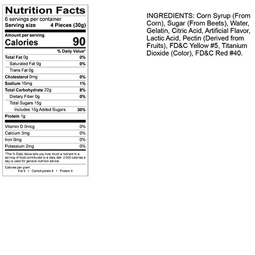 Albanese World's Best Gummi Peach Rings, 7Oz Bag Of Candy (Pack Of 12) #TOP5