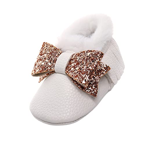 Baby Booties Winter Snow Boots Baby Shoes Cute Anti-Slip Soft Sole Warm Indoor Outoor Shoes First Walker Crib Shoes