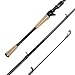 Fiblink Graphite Baitcasting Rod Portable Casting Rod 2-Piece Baitcaster (6'6'' Medium)